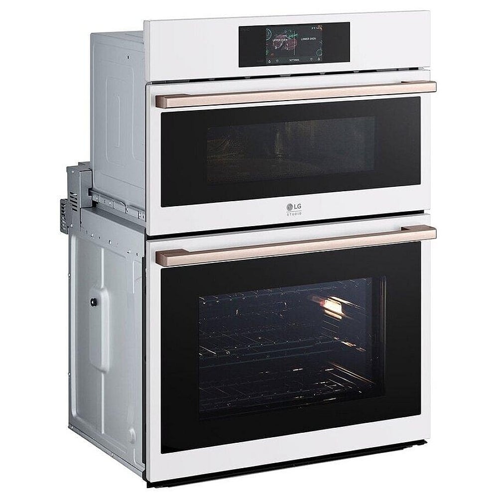 LG Studio Essence White 1.7/4.7 cu.ft. Combination Double Wall Oven WCES6428N