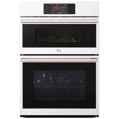 LG Studio Essence White 1.7/4.7 cu.ft. Combination Double Wall Oven WCES6428N