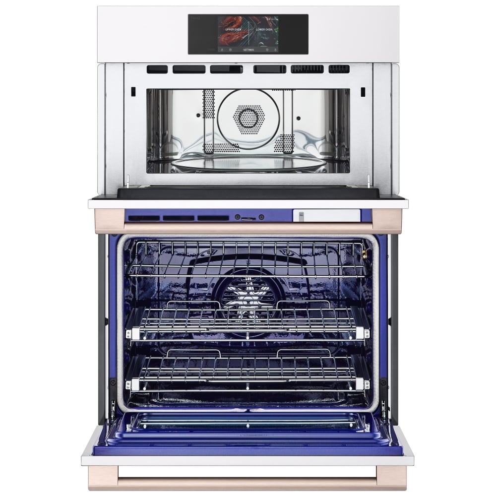 LG Studio Essence White 1.7/4.7 cu.ft. Combination Double Wall Oven WCES6428N