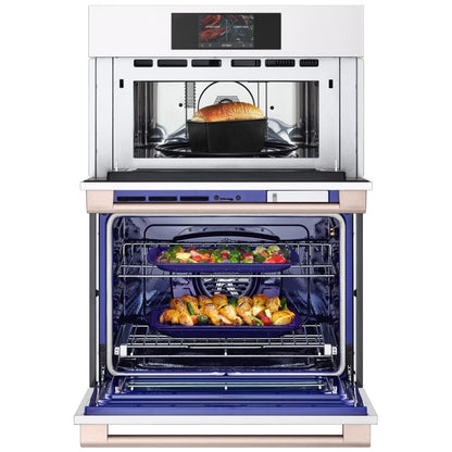 LG Studio Essence White 1.7/4.7 cu.ft. Combination Double Wall Oven WCES6428N