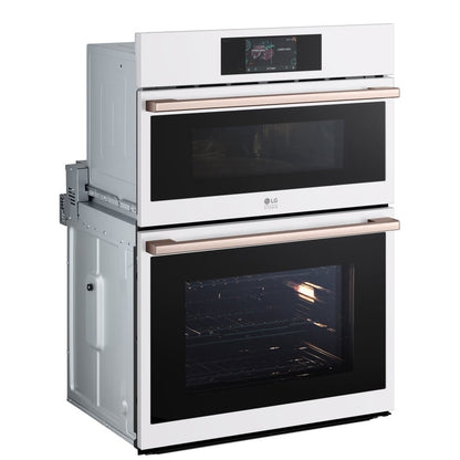LG Studio Essence White 1.7/4.7 cu.ft. Combination Double Wall Oven WCES6428N