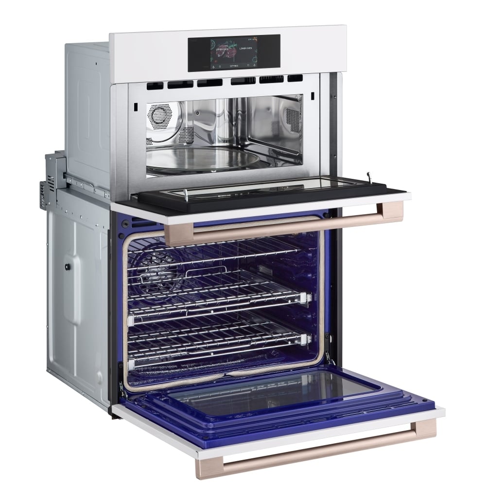 LG Studio Essence White 1.7/4.7 cu.ft. Combination Double Wall Oven WCES6428N