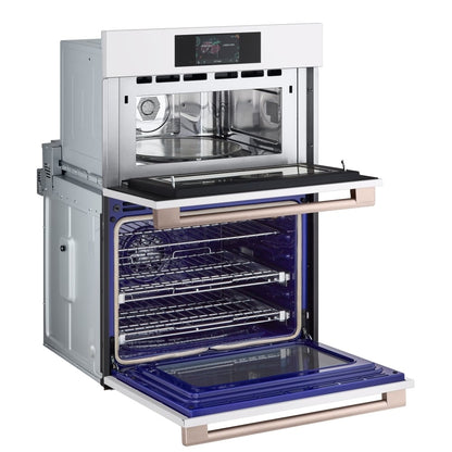 LG Studio Essence White 1.7/4.7 cu.ft. Combination Double Wall Oven WCES6428N