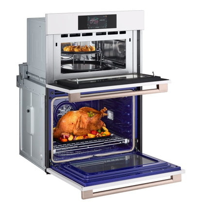 LG Studio Essence White 1.7/4.7 cu.ft. Combination Double Wall Oven WCES6428N
