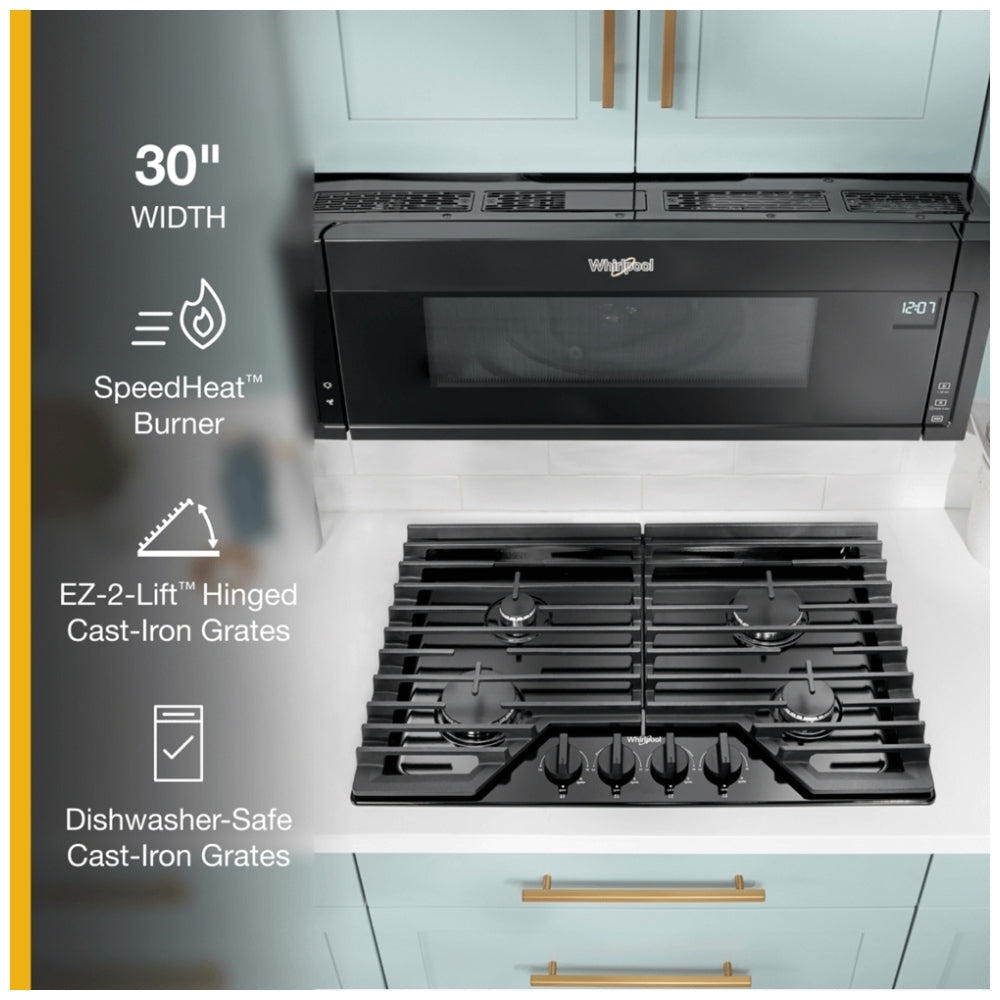 Whirlpool WCGK5030PB Gas Cooktop