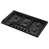 Whirlpool WCGK5036PB Gas Cooktop, 36 inch Exterior Width, 5 Burners, 18,000 BTU Highest Burner, Black colour