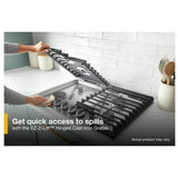 Whirlpool WCGK5036PB Gas Cooktop, 36 inch Exterior Width, 5 Burners, 18,000 BTU Highest Burner, Black colour