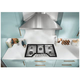 Whirlpool WCGK5036PS Gas Cooktop, 36 inch Exterior Width, 5 Burners, 18,000 BTU Highest Burner, Stainless Steel colour