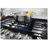 Whirlpool WCGK7036PS Gas Cooktop, 36 inch Exterior Width, 5 Burners, 18,000 BTU Highest Burner, Stainless Steel colour