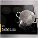 Whirlpool WCI55US0JS Induction Cooktop, 30 inch Exterior Width, 4 Burners, 3,000 W Highest Element, Black colour