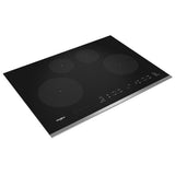 Whirlpool WCI55US0JS Induction Cooktop, 30 inch Exterior Width, 4 Burners, 3,000 W Highest Element, Black colour