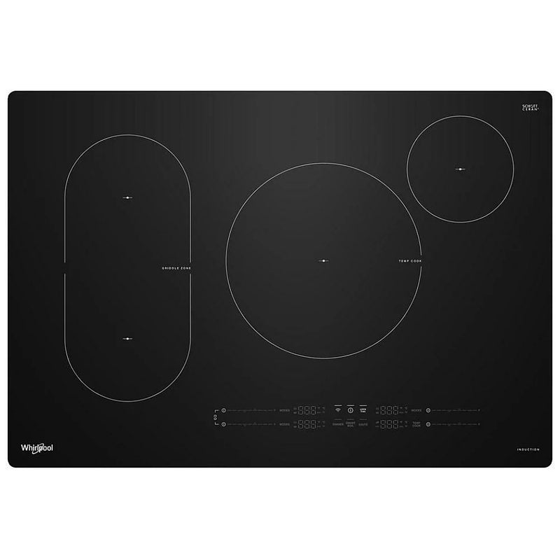 Whirlpool WCIT7030SB Induction Cooktop, 30 inch Exterior Width, 4 Burners, Black colour
