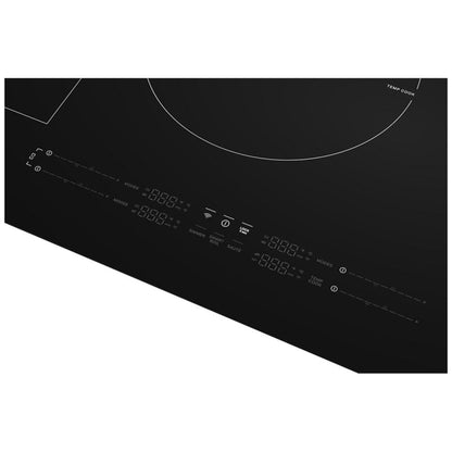 Whirlpool WCIT7530SB 电磁炉，30 英寸外部宽度，4 个燃烧器，黑色