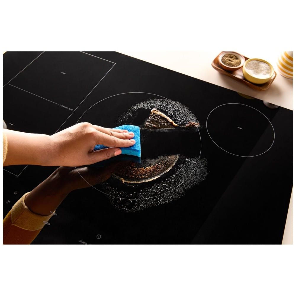 Whirlpool WCIT7530SB 电磁炉，30 英寸外部宽度，4 个燃烧器，黑色
