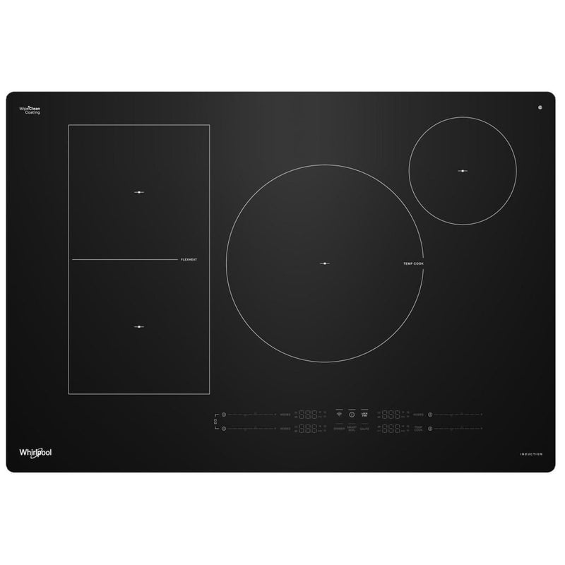 Whirlpool WCIT7530SB Induction Cooktop, 30 inch Exterior Width, 4 Burners, 3,700 W Highest Element, Black colour