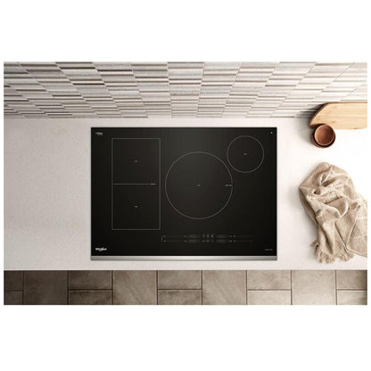 Whirlpool WCIT7530SS Induction Cooktop, 30 inch Exterior Width, 4 Burners, Stainless Steel colour