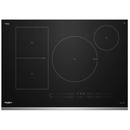 Whirlpool WCIT7530SS 电磁炉，30 英寸外部宽度，4 个燃烧器，不锈钢色