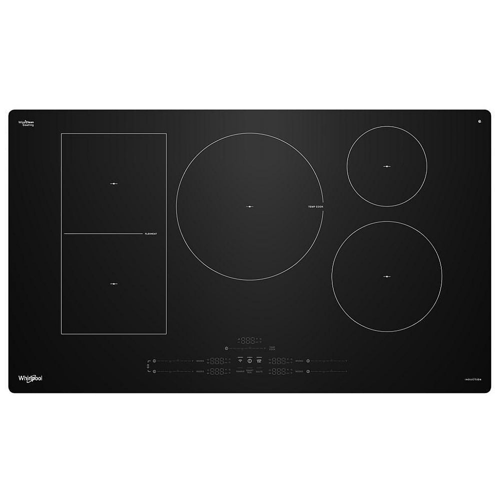 Whirlpool WCIT7536SB Induction Cooktop, 36 inch Exterior Width, 5 Burners, Black colour