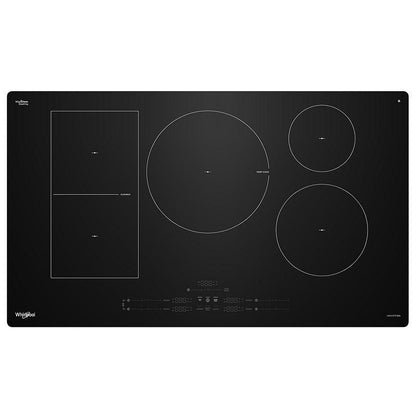 Whirlpool WCIT7536SB Induction Cooktop, 36 inch Exterior Width, 5 Burners, Black colour