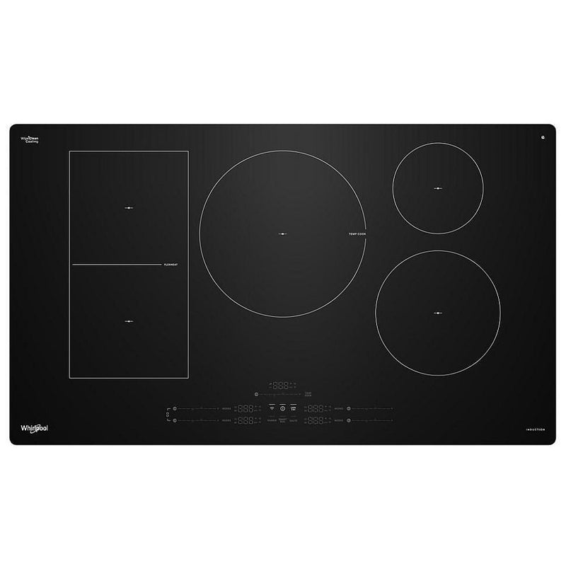 Whirlpool WCIT7536SB Induction Cooktop, 36 inch Exterior Width, 5 Burners, Black colour