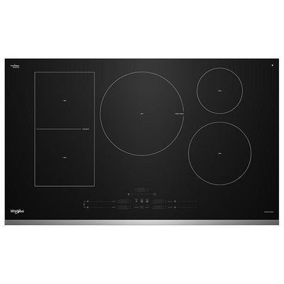 Whirlpool WCIT7536SS 电磁炉，36 英寸外部宽度，5 个燃烧器，不锈钢色
