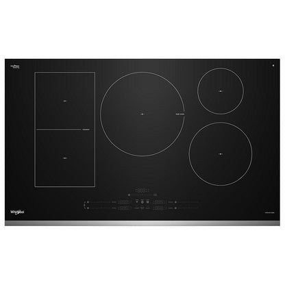 Whirlpool WCIT7536SS 电磁炉，36 英寸外部宽度，5 个燃烧器，不锈钢色