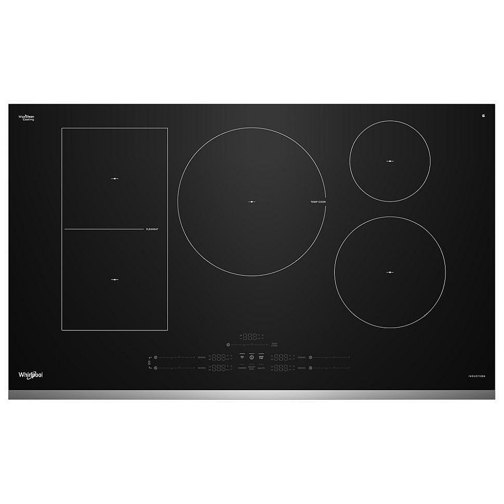 Whirlpool WCIT7536SS Induction Cooktop, 36 inch Exterior Width, 5 Burners, Stainless Steel colour