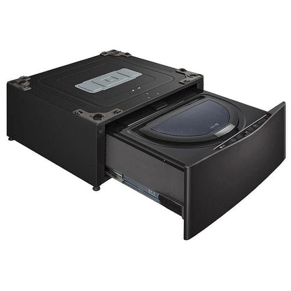 LG WD200CB Pedestal Washer | 1.1 cu. ft. Capacity, Black Stainless Steel