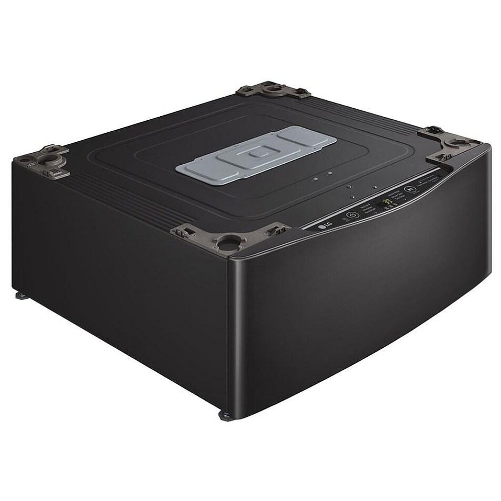 LG WD200CB Pedestal Washer | 1.1 cu. ft. Capacity, Black Stainless Steel