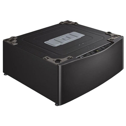 LG WD200CB Pedestal Washer | 1.1 cu. ft. Capacity, Black Stainless Steel