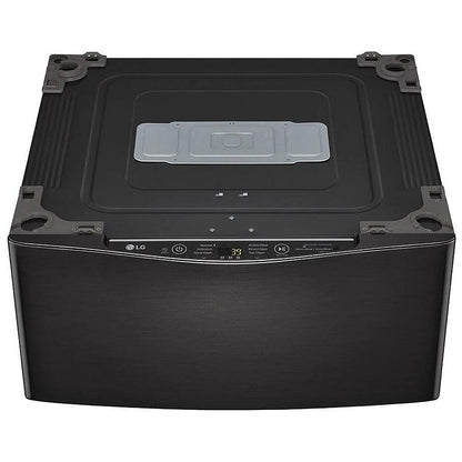 LG WD200CB Pedestal Washer | 1.1 cu. ft. Capacity, Black Stainless Steel