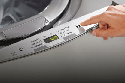 LG WD200CB Pedestal Washer | 1.1 cu. ft. Capacity, Black Stainless Steel
