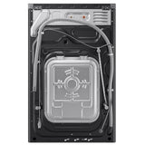 Samsung WD53DBA900HZA1 All-in-One Washer Dryer Combo, 27 inch Width, 6.1 cu. ft. Washer Capacity, 23 Wash Cycles, 1,200 RPM Washer Spin Speed, Electric, Stainless Steel colour