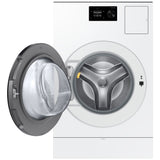 Samsung WD80H53BHWAC All-in-One Washer Dryer Combo, 27 inch Width, 6.1 cu. ft. Washer Capacity, Steam Clean, 23 Wash Cycles, 5 Temperature Settings, 1,200 RPM Washer Spin Speed, Wifi Enabled, Electric, White colour