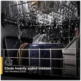 Whirlpool WDF341PAPB Dishwasher, 24 inch Exterior Width, 57 dB Decibel Level, Full Console, Plastic Interior, 4 Wash Cycles, 12 Capacity (Place Settings), 2 Loading Racks, Black colour