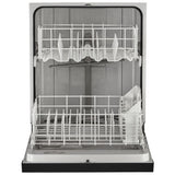 Whirlpool WDF341PAPB Dishwasher, 24 inch Exterior Width, 57 dB Decibel Level, Full Console, Plastic Interior, 4 Wash Cycles, 12 Capacity (Place Settings), 2 Loading Racks, Black colour