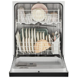 Whirlpool WDF341PAPB Dishwasher, 24 inch Exterior Width, 57 dB Decibel Level, Full Console, Plastic Interior, 4 Wash Cycles, 12 Capacity (Place Settings), 2 Loading Racks, Black colour