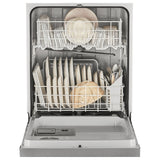 Whirlpool WDF341PAPM Dishwasher, 24 inch Exterior Width, 57 dB Decibel Level, Full Console, Plastic Interior, 4 Wash Cycles, 12 Capacity (Place Settings), 2 Loading Racks, Stainless Steel colour