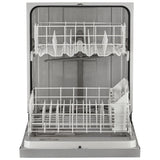 Whirlpool WDF341PAPM Dishwasher, 24 inch Exterior Width, 57 dB Decibel Level, Full Console, Plastic Interior, 4 Wash Cycles, 12 Capacity (Place Settings), 2 Loading Racks, Stainless Steel colour