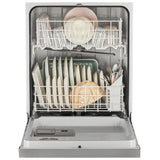 Whirlpool WDF341PAPM Dishwasher, 24 inch Exterior Width, 57 dB Decibel Level, Full Console, Plastic Interior, 4 Wash Cycles, 12 Capacity (Place Settings), 2 Loading Racks, Stainless Steel colour