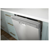 Whirlpool WDF341PAPW Dishwasher, 24 inch Exterior Width, 57 dB Decibel Level, Full Console, Plastic Interior, 4 Wash Cycles, 12 Capacity (Place Settings), 2 Loading Racks, White colour