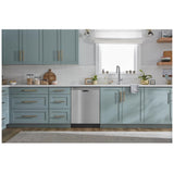 Whirlpool WDF341PAPW Dishwasher, 24 inch Exterior Width, 57 dB Decibel Level, Full Console, Plastic Interior, 4 Wash Cycles, 12 Capacity (Place Settings), 2 Loading Racks, White colour