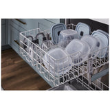 Whirlpool WDF341PAPW Dishwasher, 24 inch Exterior Width, 57 dB Decibel Level, Full Console, Plastic Interior, 4 Wash Cycles, 12 Capacity (Place Settings), 2 Loading Racks, White colour
