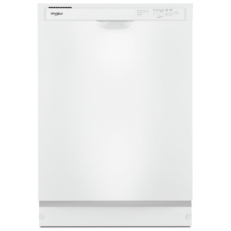 Whirlpool WDF341PAPW Dishwasher, 24 inch Exterior Width, 57 dB Decibel Level, Full Console, Plastic Interior, 4 Wash Cycles, 12 Capacity (Place Settings), 2 Loading Racks, White colour