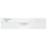 Whirlpool WDF341PAPW Dishwasher, 24 inch Exterior Width, 57 dB Decibel Level, Full Console, Plastic Interior, 4 Wash Cycles, 12 Capacity (Place Settings), 2 Loading Racks, White colour