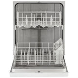 Whirlpool WDF341PAPW Dishwasher, 24 inch Exterior Width, 57 dB Decibel Level, Full Console, Plastic Interior, 4 Wash Cycles, 12 Capacity (Place Settings), 2 Loading Racks, White colour