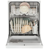 Whirlpool WDF341PAPW Dishwasher, 24 inch Exterior Width, 57 dB Decibel Level, Full Console, Plastic Interior, 4 Wash Cycles, 12 Capacity (Place Settings), 2 Loading Racks, White colour