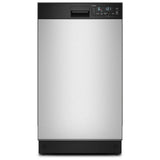 Whirlpool WDFS5118SS Dishwasher, 18 inch Exterior Width, 48 dB Decibel Level, Full Console, Stainless Interior, 6 Wash Cycles, 8 Capacity (Place Settings), 2 Loading Racks, Stainless Steel colour