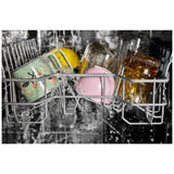 Whirlpool WDFS5118SS Dishwasher, 18 inch Exterior Width, 48 dB Decibel Level, Full Console, Stainless Interior, 6 Wash Cycles, 8 Capacity (Place Settings), 2 Loading Racks, Stainless Steel colour