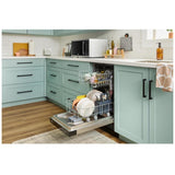 Whirlpool WDFS5118SS Dishwasher, 18 inch Exterior Width, 48 dB Decibel Level, Full Console, Stainless Interior, 6 Wash Cycles, 8 Capacity (Place Settings), 2 Loading Racks, Stainless Steel colour